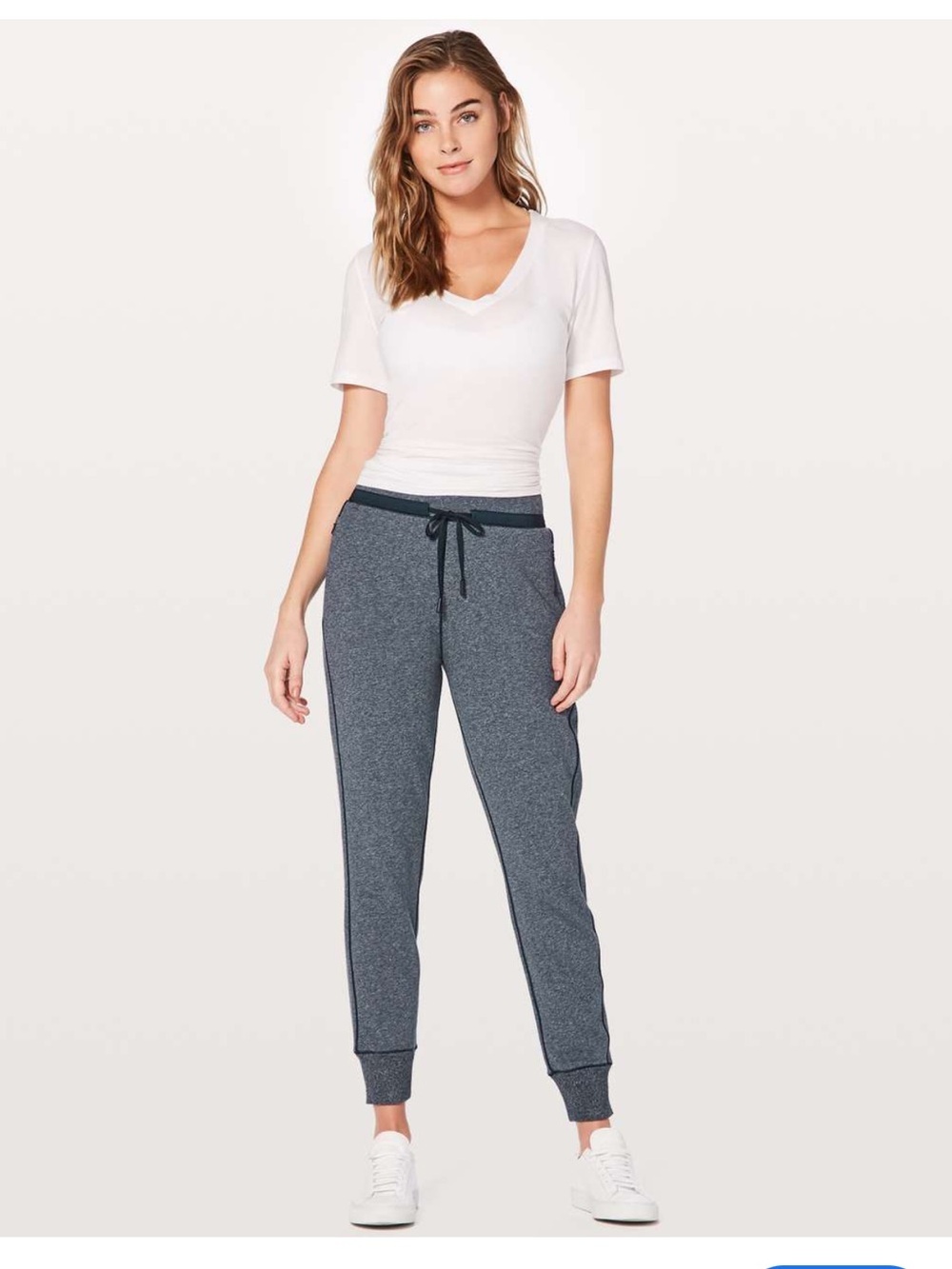 LULULEMON Cool and Collected Heather Blue Joggers